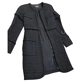 Chanel-8,8K$ 2020 New Black Tweed Jacket/Coat-Black
