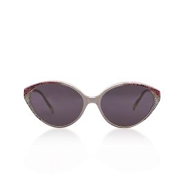 Karl Lagerfeld Lunettes de soleil blanches vintage Mod. 106 55-14 140 MM Blanc