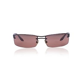 Persol Ratti Half Rim Rectangle Sunglasses 2196 59/15 130 MM Beige