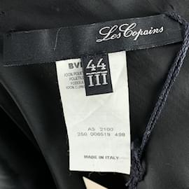 Fendi-Jupe mi-longue trapèze en denim bleu avec taille de paume brodée 38 IT-Bleu