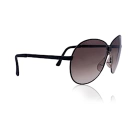 Autre Marque-Vintage Black Metal Foldable 5626 Sunglasses 63/18 120MM-Black