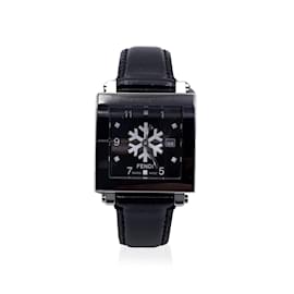 Fendi-stainless steel 6200 G Snowflake Quartz Wrist Watch Black-Black