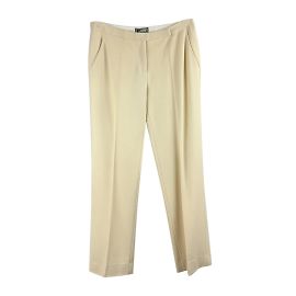 Versace Gianni Vintage Beige Wollhose Hosengröße 40 IT Beige
