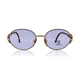 Fendi-Vintage Brown Gold Metal FV 279 Eyeglasses 53/17 135MM-Brown