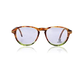 Fendi-Vintage Brown Acetate F8 064 Eyeglasses 51/17 140MM-Brown