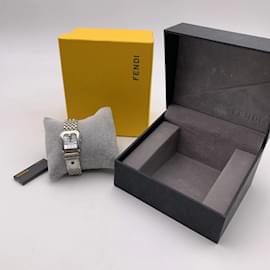 Fendi-Stainless Steel B. buckle 3800 L Quartz Wrist Watch White Dial-Silvery