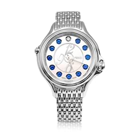 Fendi-Crazy Carats Stainless Steel Multicolor Stones 10500M Watch-Multiple colors