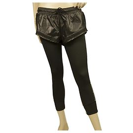 Adidas Stella McCartney Parley Schwarze Leggings Shorts Einteilige Trainingshose Gr. XS Schwarz
