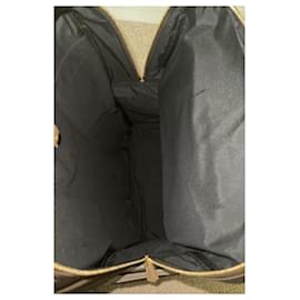 Fendi-Fendi FF PANELLED LEATHER AND NYLON MULTI-POCKET Backpack men Woman new with tag-Dark brown