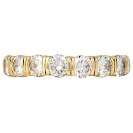 inconnue-Yellow gold wedding ring, diamants.-Other