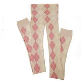 Pringle Of Scotland Pringle d'Ecosse Rose Argyle 100% Cache-Cou Cachemire Long Cache Col Echarpe Rose