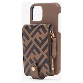 Fendi-iPhone 11 Pro case new with tag dustbag invoice-Brown