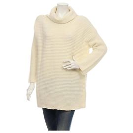 Pull Polo Long Marella Ivoire Laine Autre