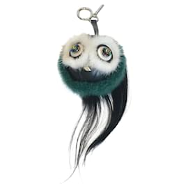 Fendi-Bag bug fur charm-Green