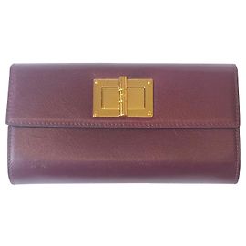 Tom Ford Natalia wallet red leather Red