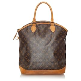 Louis Vuitton-Louis Vuitton Brown Monogram Lockit Vertical-Brown