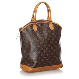 Louis Vuitton-Louis Vuitton Brown Monogram Lockit Vertical-Brown