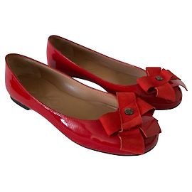 Gianfranco Ferre Vintage GF Ferré vintage red patent flats Red