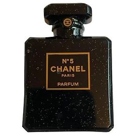 BR0CHE CHANEL FLASCHE N 5 Schwarz
