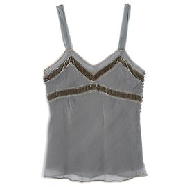 John Galliano VELLUTO CHIFFON DI SETA GALLIANO IN40 GRIGIO CACHI Grigio