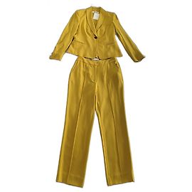 Diane Von Furstenberg tailleur pantalon Moutarde