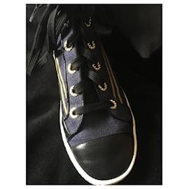 Chanel-Chanel zapatillas-Azul marino