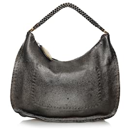 Fendi-Sac besace Fendi Selleria en cuir noir-Noir