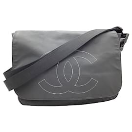 Chanel-[Used] Chanel CHANEL Sports Line Messenger Bag A46093 Black Men's Messenger Bag-Black