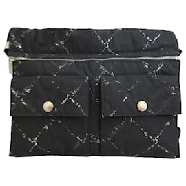 Chanel-[Used] Chanel Bag Waist Pouch Body Bag Old Travel Line AB Rank Black Black Ladies CHANEL-Black