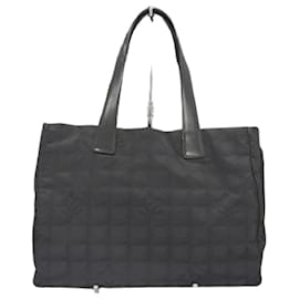 Chanel-[Used] CHANEL New Travel Line Tote Bag Men's Bag Nylon Bag Business Bag Black-Black