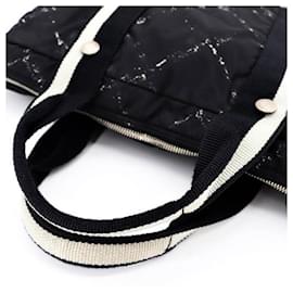 Chanel-[Used] CHANEL Travelline Briefcase Nylon Tote Bag Business Bag-Black