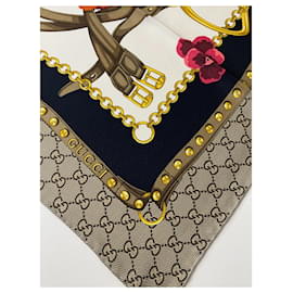 Gucci-Gucci patterned foulard-Multiple colors