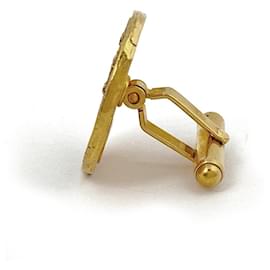 Chanel-[Used] Chanel CHANEL Logo Cufflinks Cufflinks Round Cufflinks Cufflinks GP Gold Men-Golden