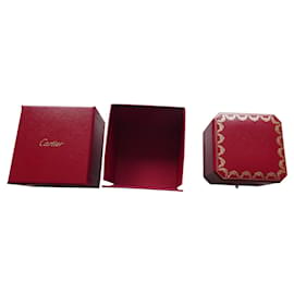 Cartier-nueva caja de anillo cartier con sobrecaja-Roja