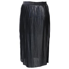 By Malene Birger Iauno Gunmetal Pleated Skirt in Black Polyester Black