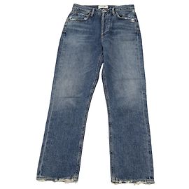 Vaqueros Agolde Riley Straight Leg de algodón azul oscuro Azul