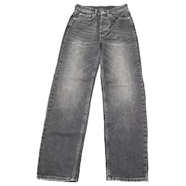Autre Marque-Brooklyn Diablo Jeans in Black Cotton Denim-Grey
