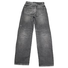 Autre Marque-Calça jeans Brooklyn Diablo em jeans preto de algodão-Cinza