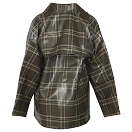 Autre Marque-Kassl Plaid Raincoat in Brown Print Wool-Other