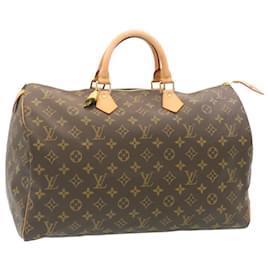 Louis Vuitton-Louis Vuitton Monogram Speedy 40 Hand Bag M41522 LV Auth knn054-Monogram