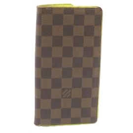 Louis Vuitton-LOUIS VUITTON Damier Ebene Portefeuille Brazza N63154 LV Auth ar5835-Other