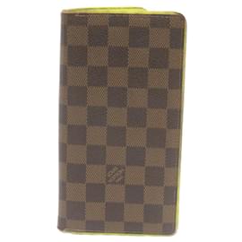 Louis Vuitton-LOUIS VUITTON Damier Ebene Portefeuille Brazza N63154 LV Auth ar5835-Other