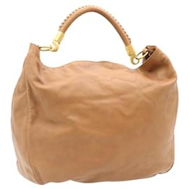Saint Laurent-SAINT LAURENT Shoulder Bag Leather Brown Auth ar5867-Brown