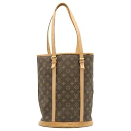 Louis Vuitton-LOUIS VUITTON Monogram Bucket GM Bolsa de Ombro M42236 LV Autenticação hs011-Monograma