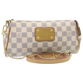 Louis Vuitton-Louis Vuitton Damier Azur Eva 2Way Shoulder Hand Pouch N55214 LV Auth 26784-Other
