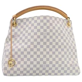 Louis Vuitton-LOUIS VUITTON Damier Azur Artsy MM Shoulder Bag N41174 LV Auth 26788-Other