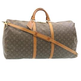 Louis Vuitton-Louis Vuitton Monogram Keepall Bandouliere 60 Bolsa Boston M41412 LV Auth ar5543-Otro