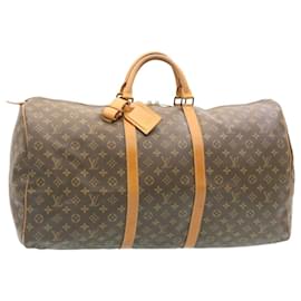 Louis Vuitton-Louis Vuitton Monograma Keepall 60 Boston Bag M41422 LV Auth lt080-Outro