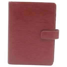 Louis Vuitton-LOUIS VUITTON Epi Agenda MM Day Planner Cover Red R20047 LV Auth ar5964-Red