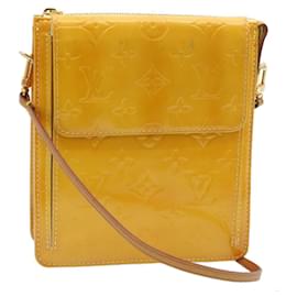 Louis Vuitton-LOUIS VUITTON Monogram Vernis Mott Accessory Pouch Beige M91136 LV Auth st097-Beige